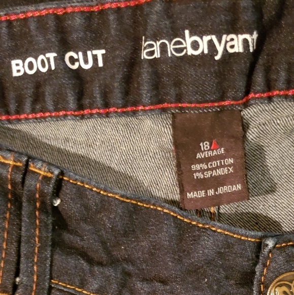 Lane Bryant Boot Cut Dark denim Jeans size 19 EUC - Picture 4 of 5